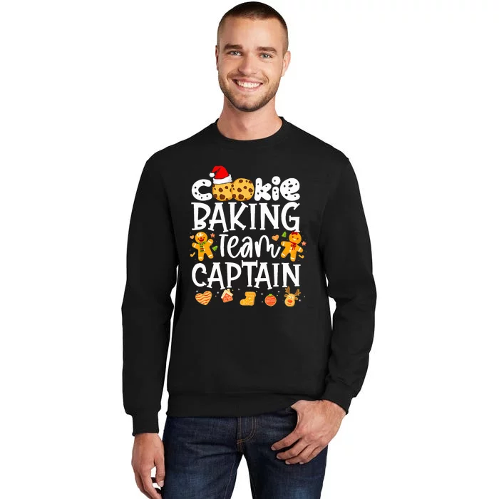 Christmas Cookie Baking Team Captain Funny Gingerbread Tall Sweatshirt