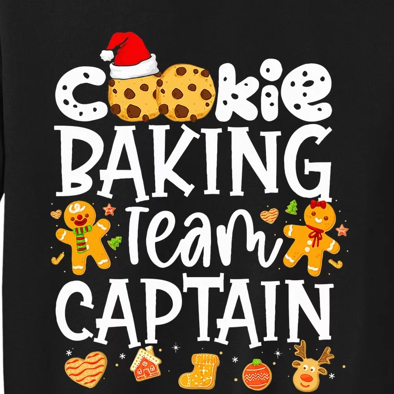 Christmas Cookie Baking Team Captain Funny Gingerbread Tall Sweatshirt