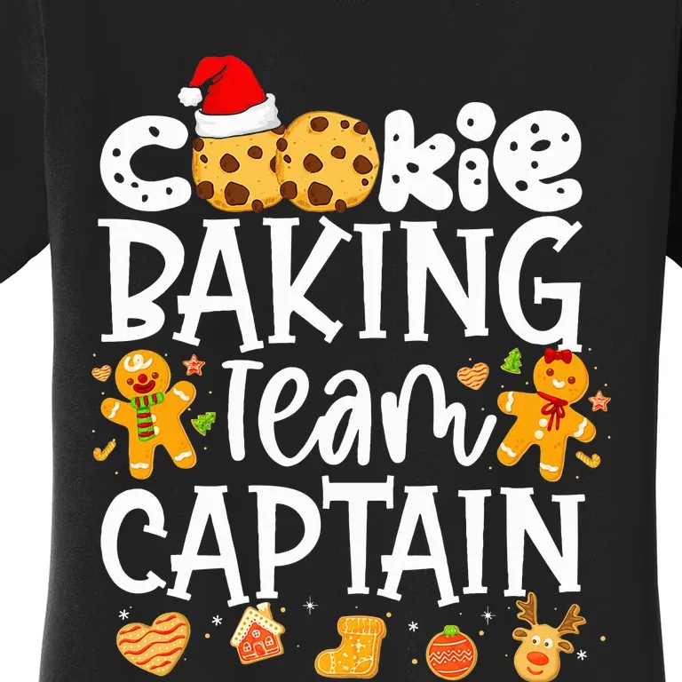 Christmas Cookie Baking Team Captain Funny Gingerbread Women's T-Shirt