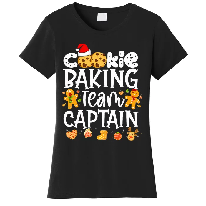 Christmas Cookie Baking Team Captain Funny Gingerbread Women's T-Shirt