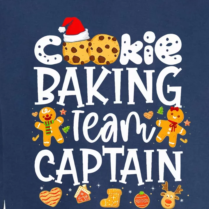 Christmas Cookie Baking Team Captain Funny Gingerbread Garment-Dyed Sweatshirt