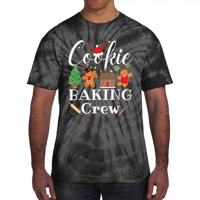 Christmas Cookie Baking Crew Family Baking Team Funny Cookie Tie-Dye T-Shirt