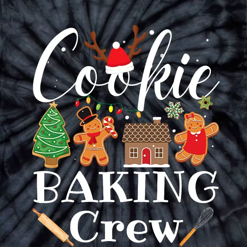 Christmas Cookie Baking Crew Family Baking Team Funny Cookie Tie-Dye T-Shirt