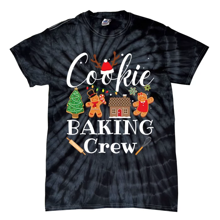 Christmas Cookie Baking Crew Family Baking Team Funny Cookie Tie-Dye T-Shirt