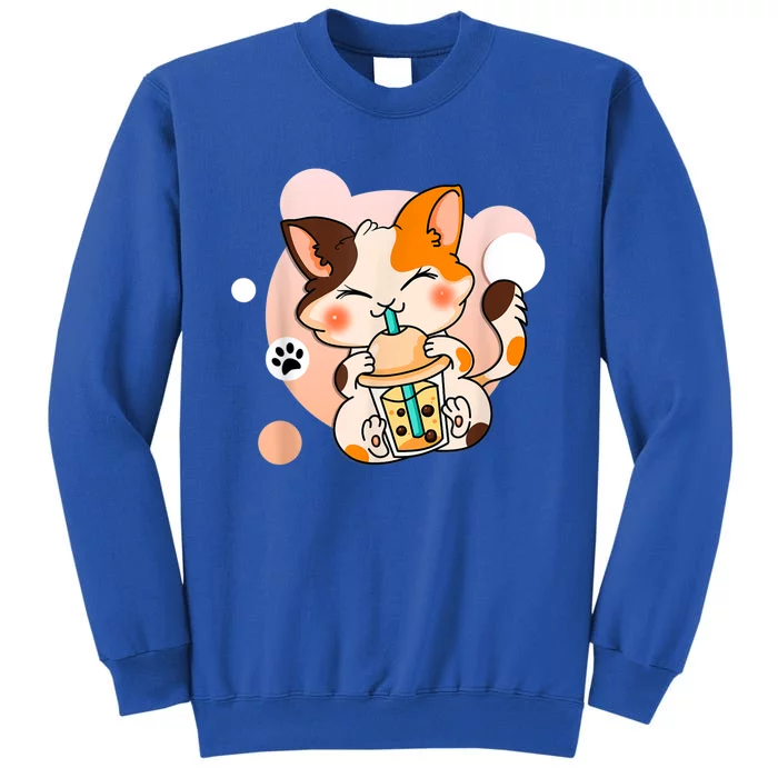 Cute Cat Boba Tea Bubble Tea Anime Kawaii Neko . Sweatshirt