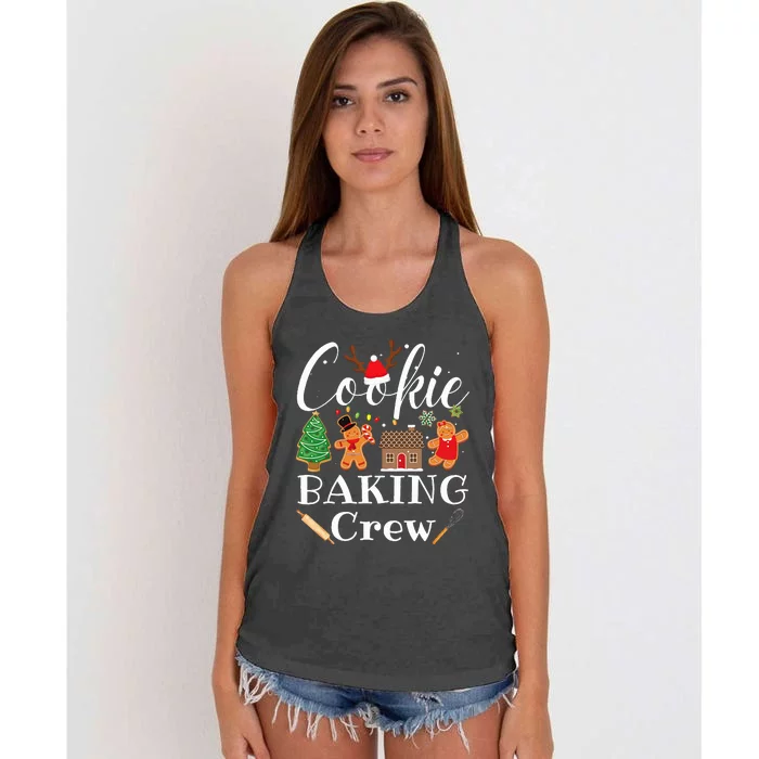 Christmas Cookie Baking Crew Family Baking Team Women's Knotted Racerback Tank