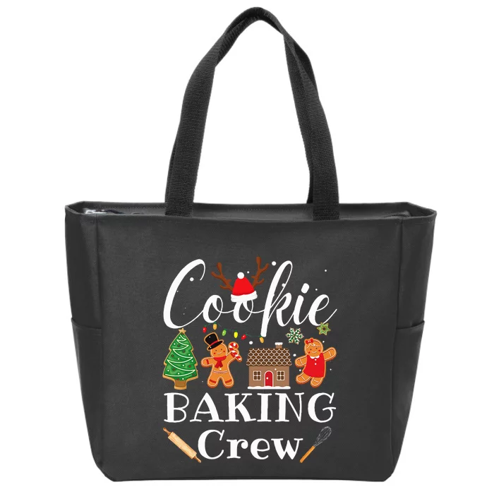 Christmas Cookie Baking Crew Family Baking Team Zip Tote Bag