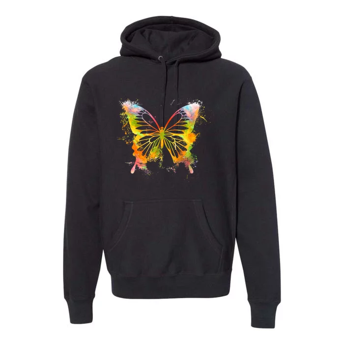 Colorful Cute Butterfly Butterflies Premium Hoodie