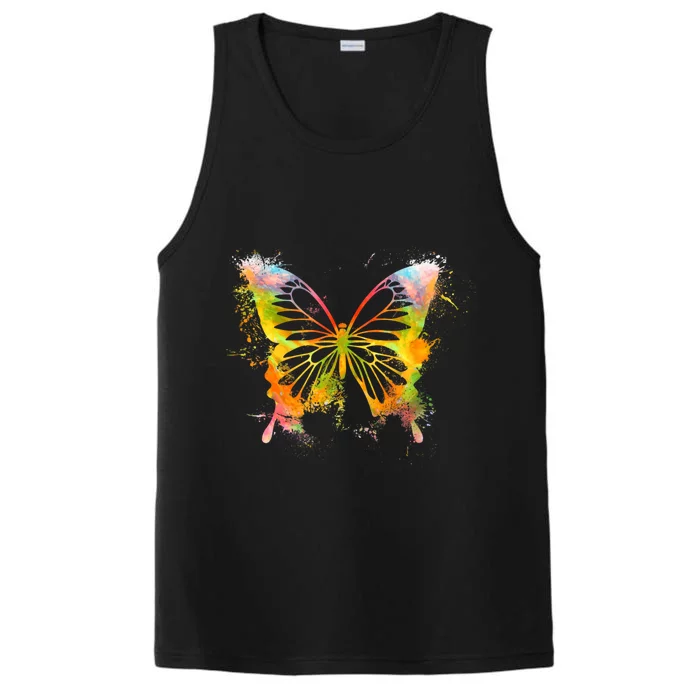 Colorful Cute Butterfly Butterflies Performance Tank