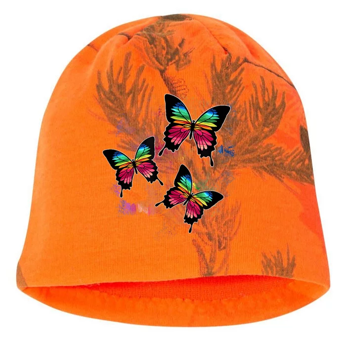 Colorful Cute Butterfly Gift Butterflies Kati - Camo Knit Beanie