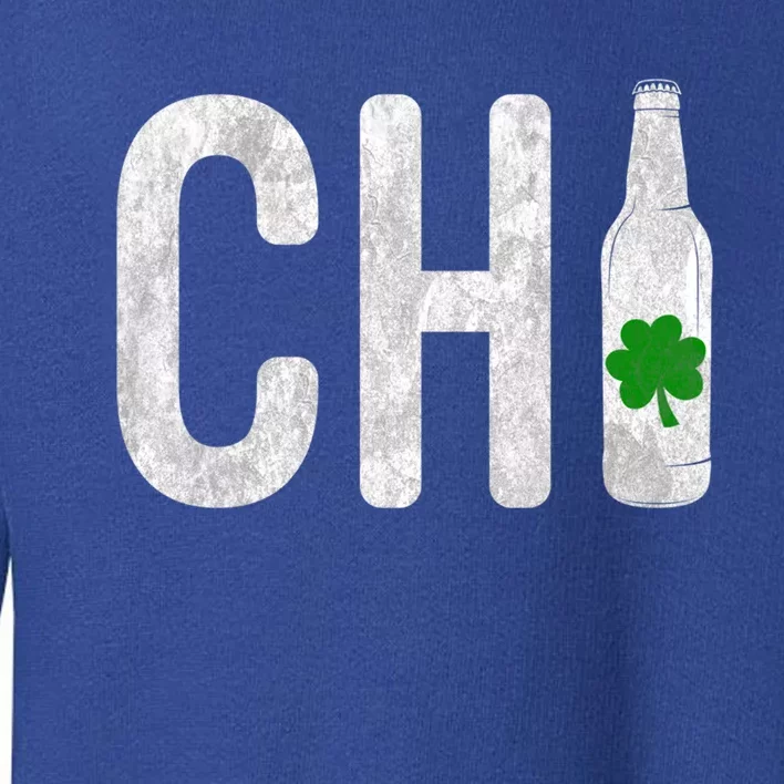 Chi Chicago Beer Bottle Irish St Patricks Day Gift Toddler Sweatshirt