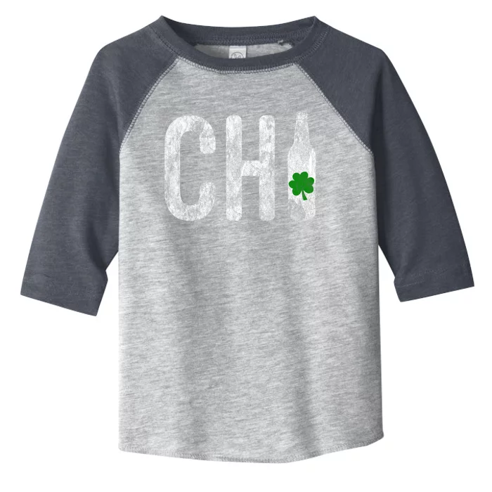 Chi Chicago Beer Bottle Irish St Patricks Day Gift Toddler Fine Jersey T-Shirt