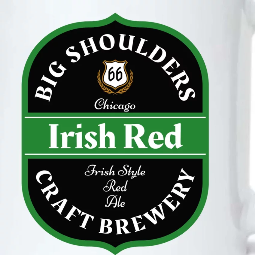 Chicago Craft Beer Irish Red Ale Logo Novelty Gift Black Color Changing Mug