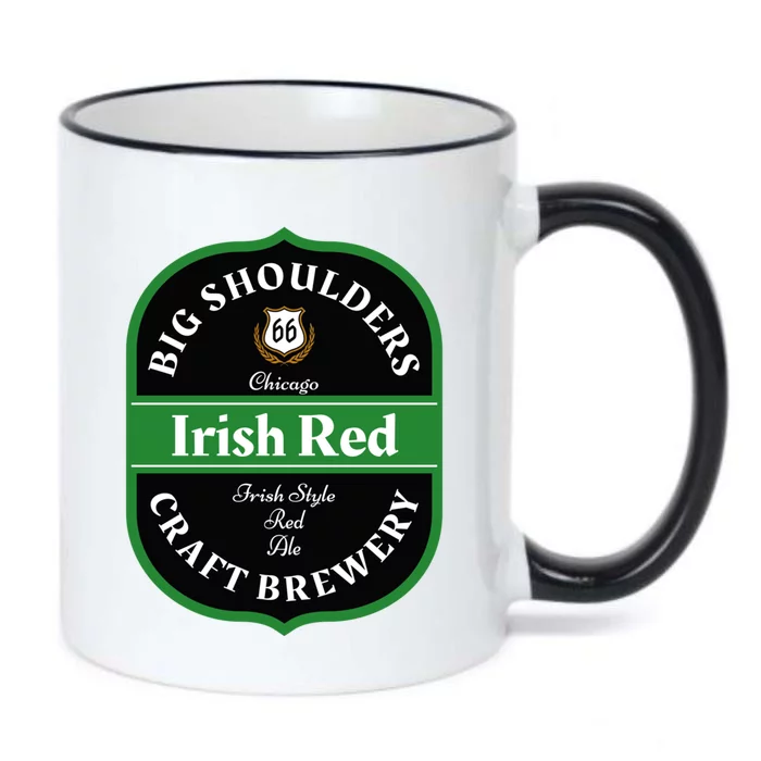 Chicago Craft Beer Irish Red Ale Logo Novelty Gift Black Color Changing Mug