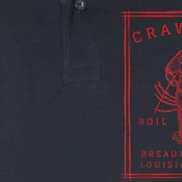 Crawfish Crew Breaux Bridge Retro Cajun Seafood Softstyle Adult Sport Polo