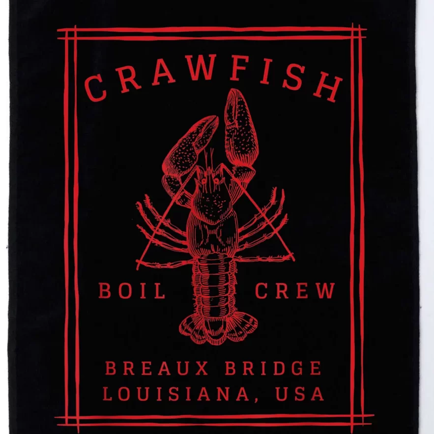 Crawfish Crew Breaux Bridge Retro Cajun Seafood Platinum Collection Golf Towel