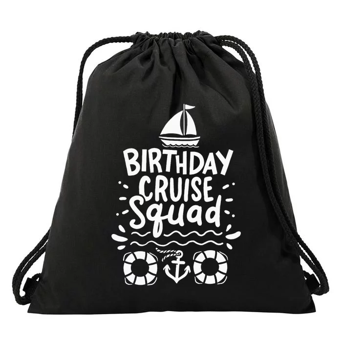 Cruising Cruise Birthday Party Drawstring Bag