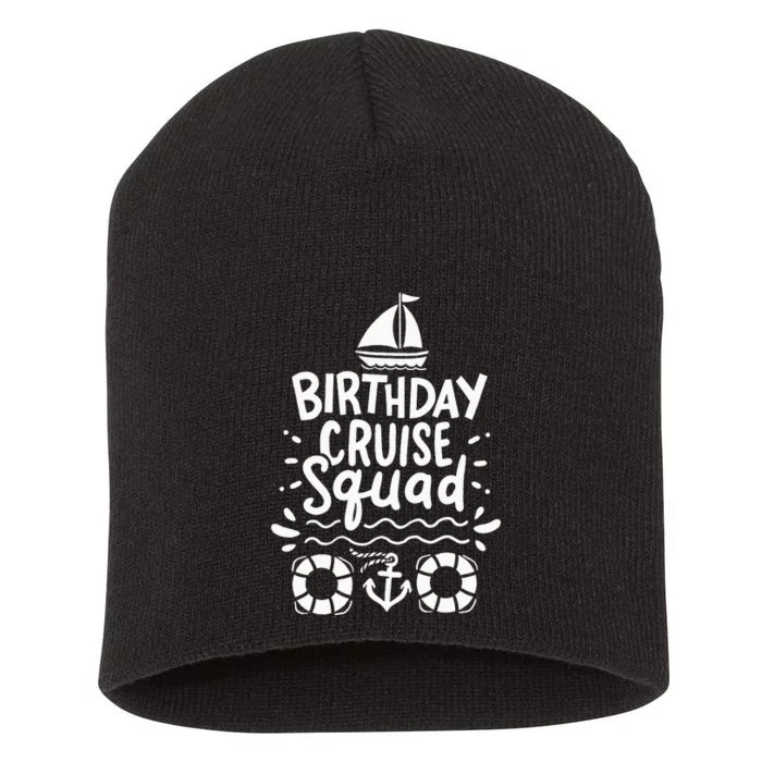 Cruising Cruise Birthday Party Short Acrylic Beanie