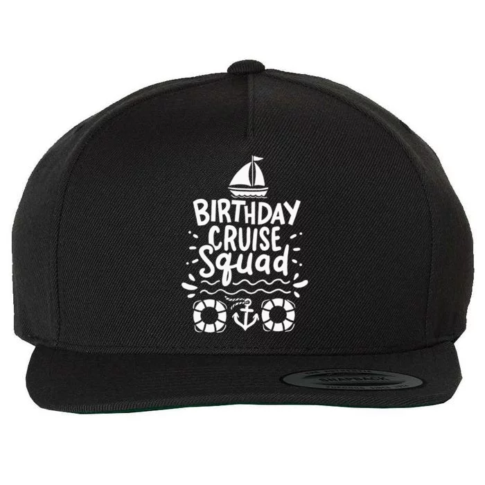 Cruising Cruise Birthday Party funny vacation Wool Snapback Cap