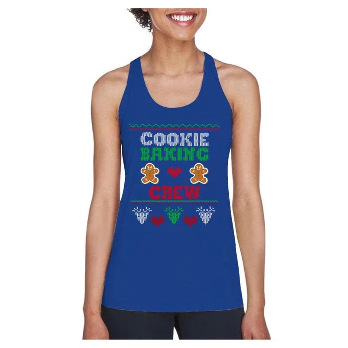 Christmas Cookie Baking Crew Funny Family Baking Cookies Cool Gift Women's Racerback Tank