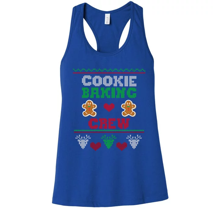 Christmas Cookie Baking Crew Funny Family Baking Cookies Cool Gift Women's Racerback Tank