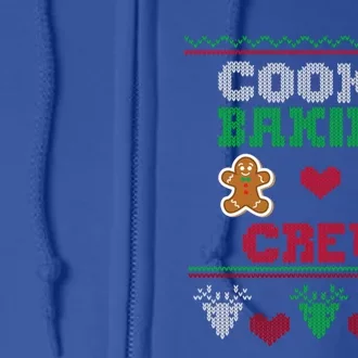 Christmas Cookie Baking Crew Funny Family Baking Cookies Cool Gift Full Zip Hoodie