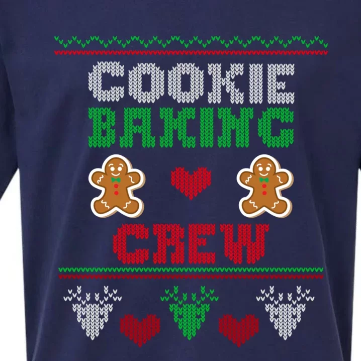 Christmas Cookie Baking Crew Funny Family Baking Cookies Cool Gift Sueded Cloud Jersey T-Shirt