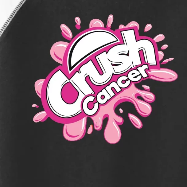 Crush Cancer Breast Cancer Awareness Toddler Fine Jersey T-Shirt