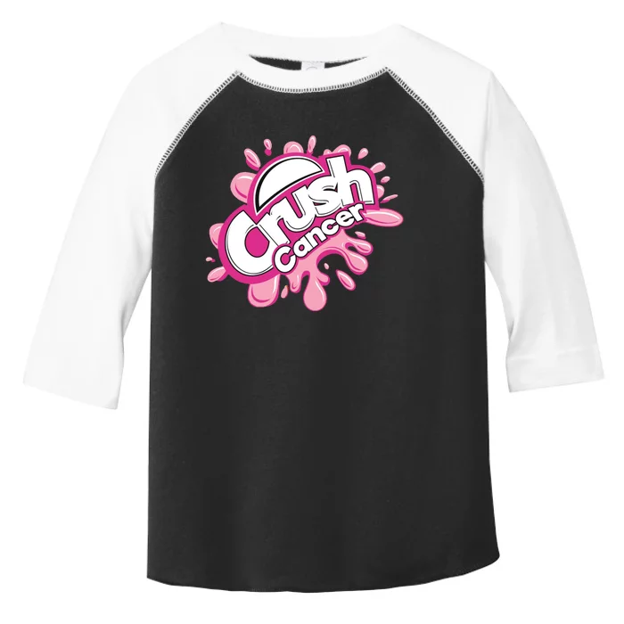 Crush Cancer Breast Cancer Awareness Toddler Fine Jersey T-Shirt