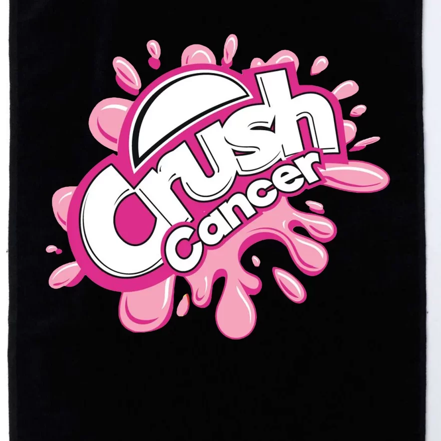 Crush Cancer Breast Cancer Awareness Platinum Collection Golf Towel