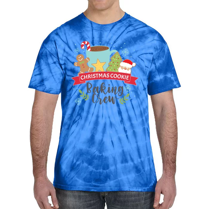 Christmas Cookie Baking Crew Gift Adults Gift Tie-Dye T-Shirt