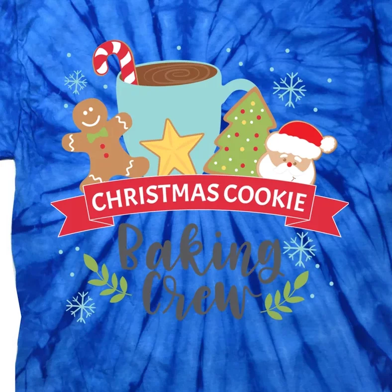 Christmas Cookie Baking Crew Gift Adults Gift Tie-Dye T-Shirt