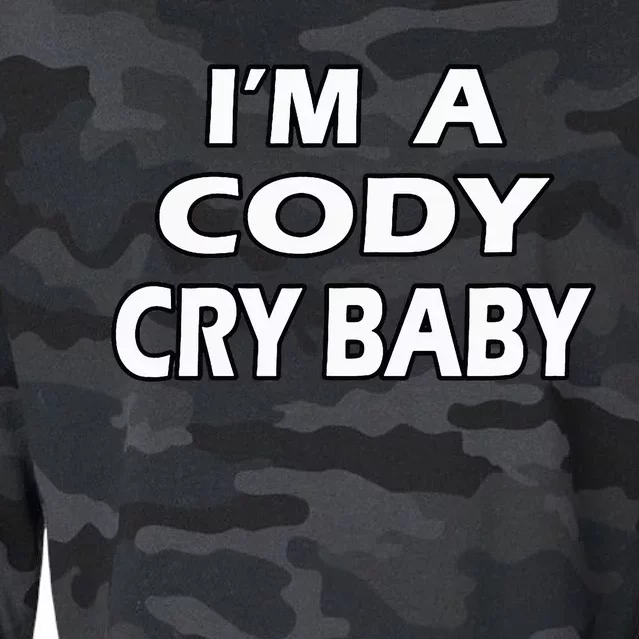 Cody Cry Baby Rhodes Cry Baby Wrestling Cropped Pullover Crew