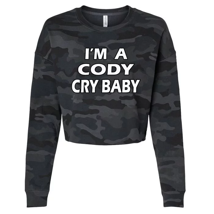 Cody Cry Baby Rhodes Cry Baby Wrestling Cropped Pullover Crew