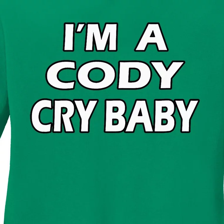 Cody Cry Baby Rhodes Cry Baby Wrestling Ladies Long Sleeve Shirt