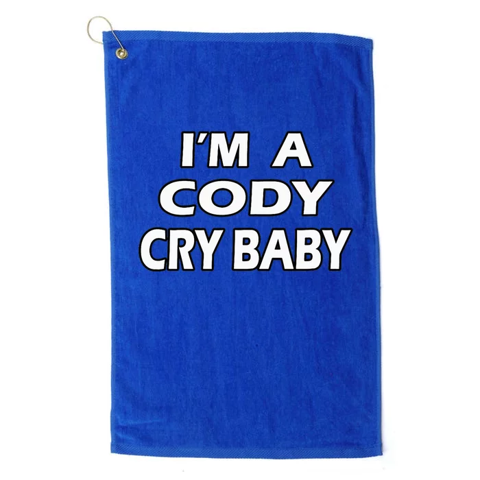 Cody Cry Baby Rhodes Cry Baby Wrestling Platinum Collection Golf Towel