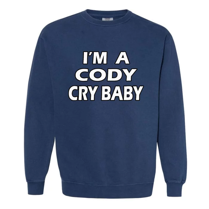 Cody Cry Baby Rhodes Cry Baby Wrestling Garment-Dyed Sweatshirt