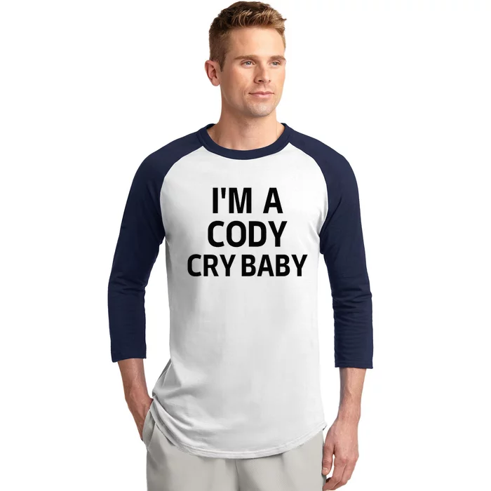 Cody Cry Baby Rhodes Cry Baby Wrestling Baseball Sleeve Shirt