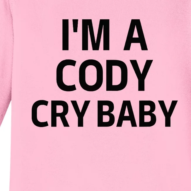 Cody Cry Baby Rhodes Cry Baby Wrestling Baby Long Sleeve Bodysuit