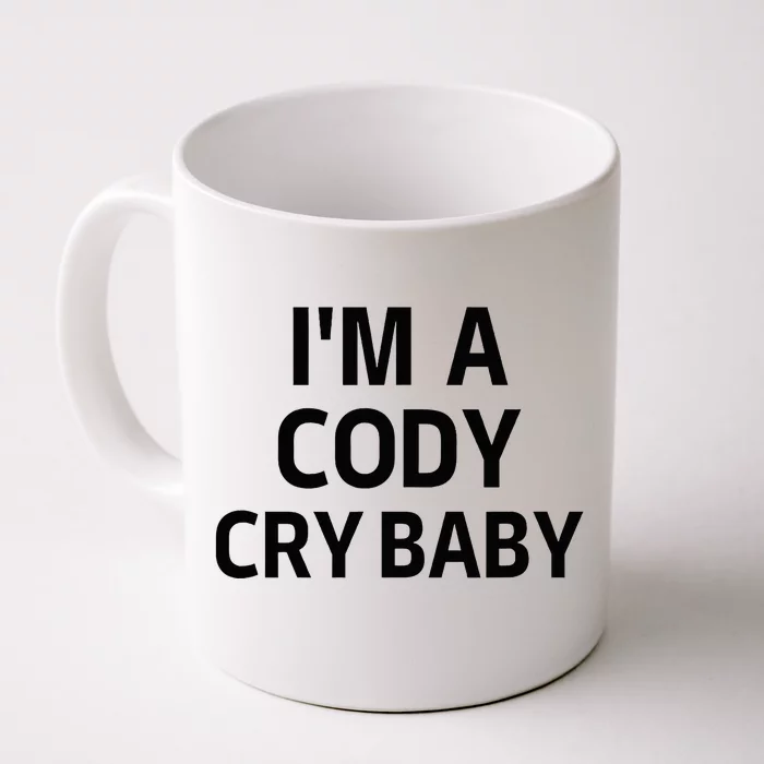 Cody Cry Baby Rhodes Cry Baby Wrestling Front & Back Coffee Mug