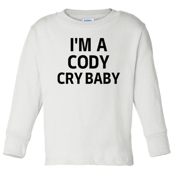 Cody Cry Baby Rhodes Cry Baby Wrestling Toddler Long Sleeve Shirt