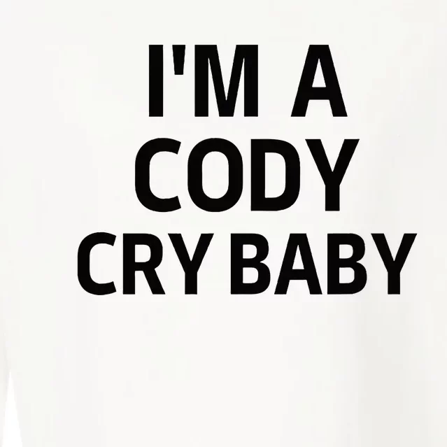 Cody Cry Baby Rhodes Cry Baby Wrestling Cropped Pullover Crew