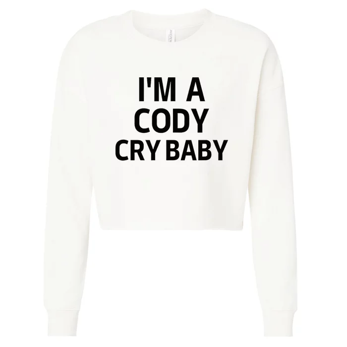 Cody Cry Baby Rhodes Cry Baby Wrestling Cropped Pullover Crew