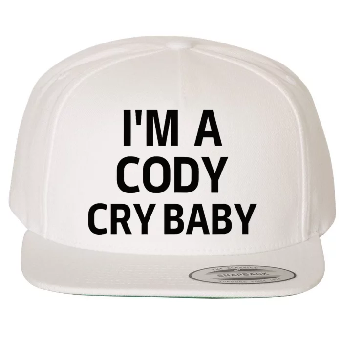 Cody Cry Baby Rhodes Cry Baby Wrestling Wool Snapback Cap