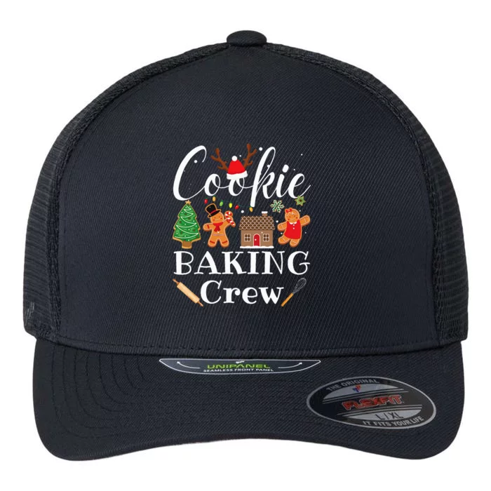 Christmas Cookie Baking Crew Family Baking Team Flexfit Unipanel Trucker Cap