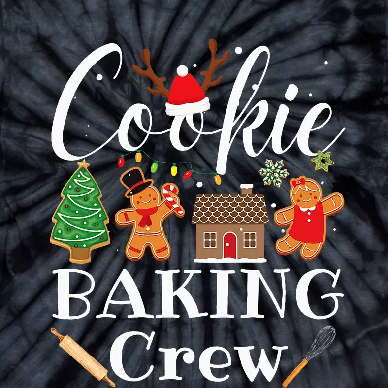 Christmas Cookie Baking Crew Family Baking Team Tie-Dye T-Shirt