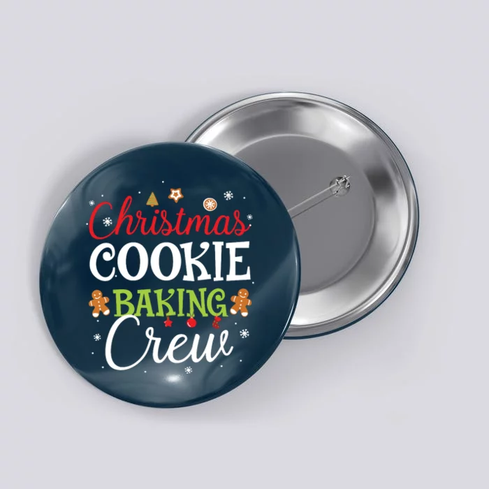 Christmas Cookie Baking Crew Funny Cookie Xmas Gifts Button