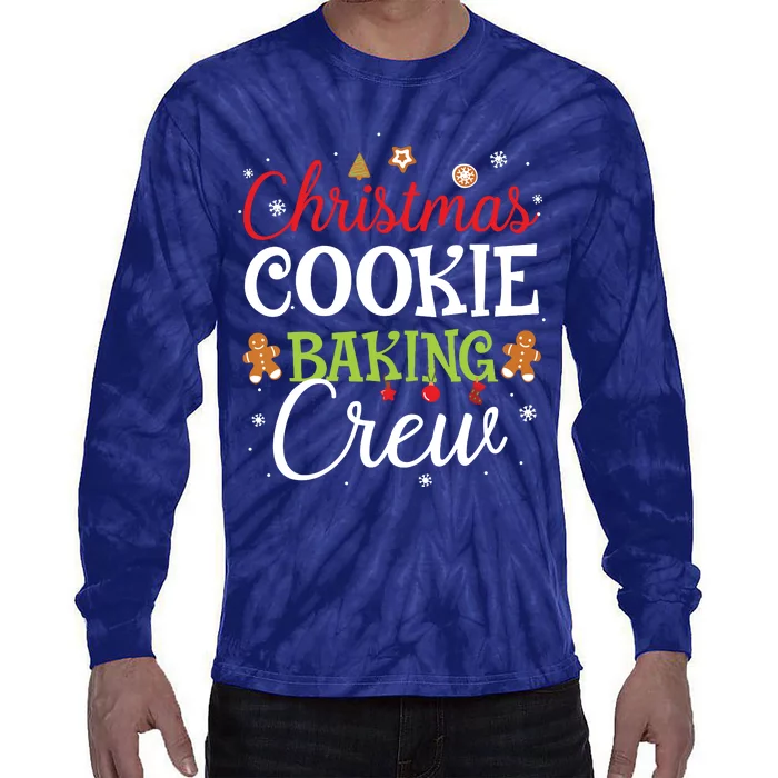 Christmas Cookie Baking Crew Funny Cookie Xmas Gifts Tie-Dye Long Sleeve Shirt