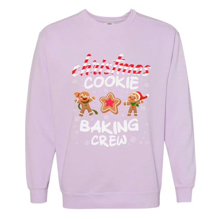 Christmas Cookie Baking Crew Xmas Cookie Exchange Gift Garment-Dyed Sweatshirt