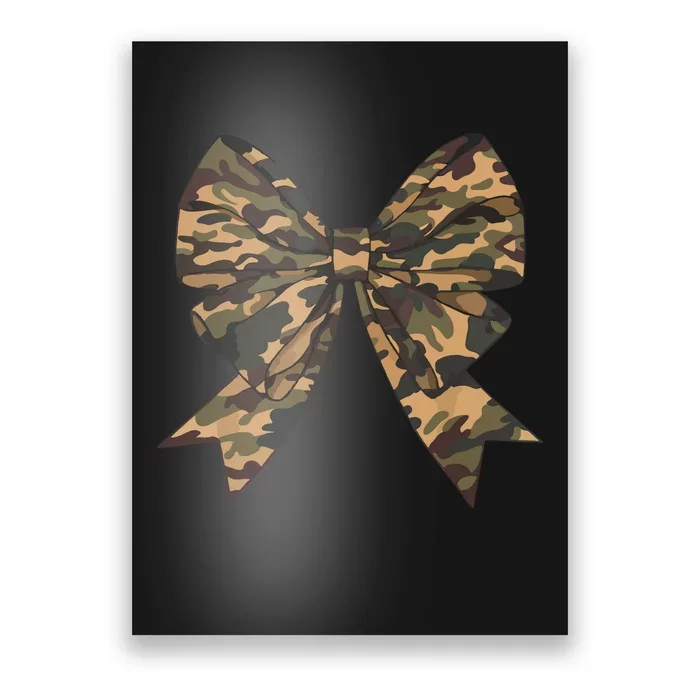 Camo Coquette Bow Duck Hunting Hunter Poster